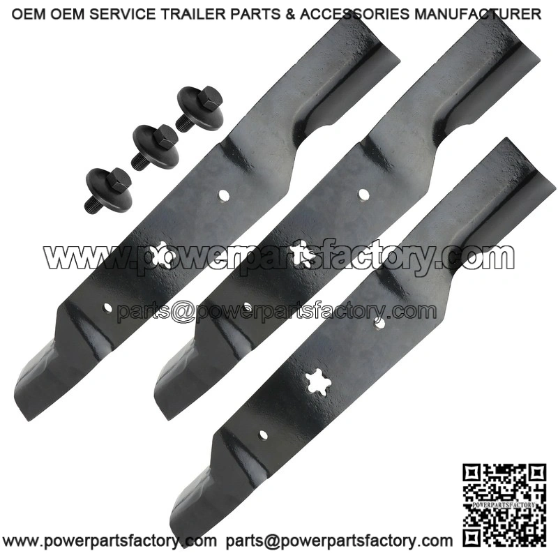 187254 187256 54-Inch Deck Blades Kit with Bolts for Craftsman Poulan Ayp/Electrolux - Image 4