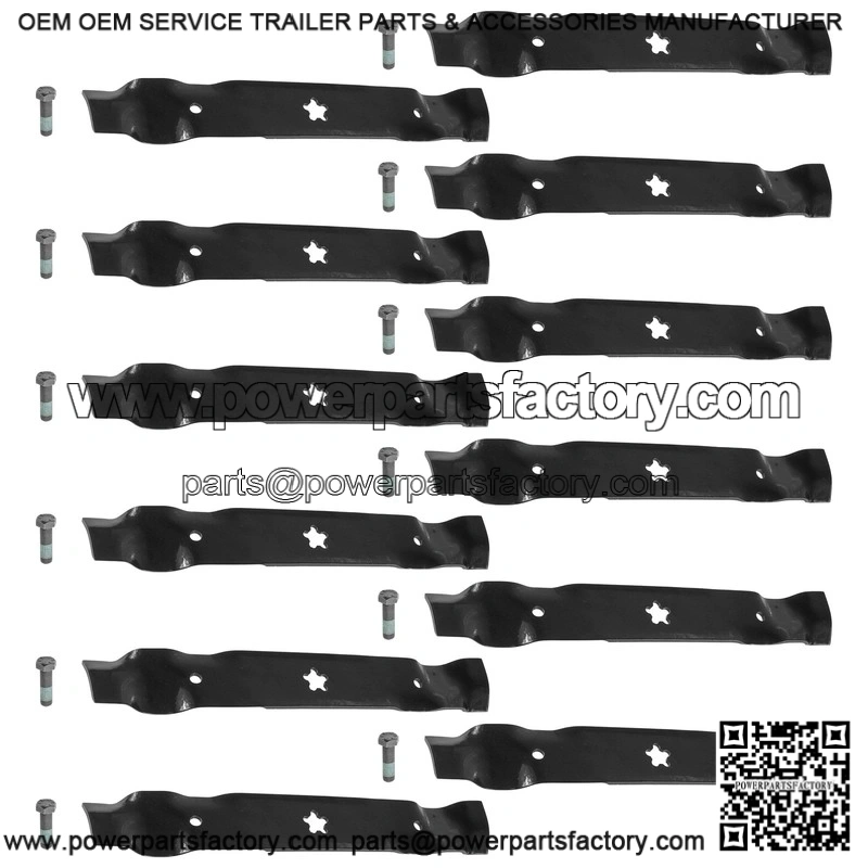 159705 145708 46-Inch Deck Blade with Bolt Kit for Husqvarna AYP Riding Mowers - Image 4
