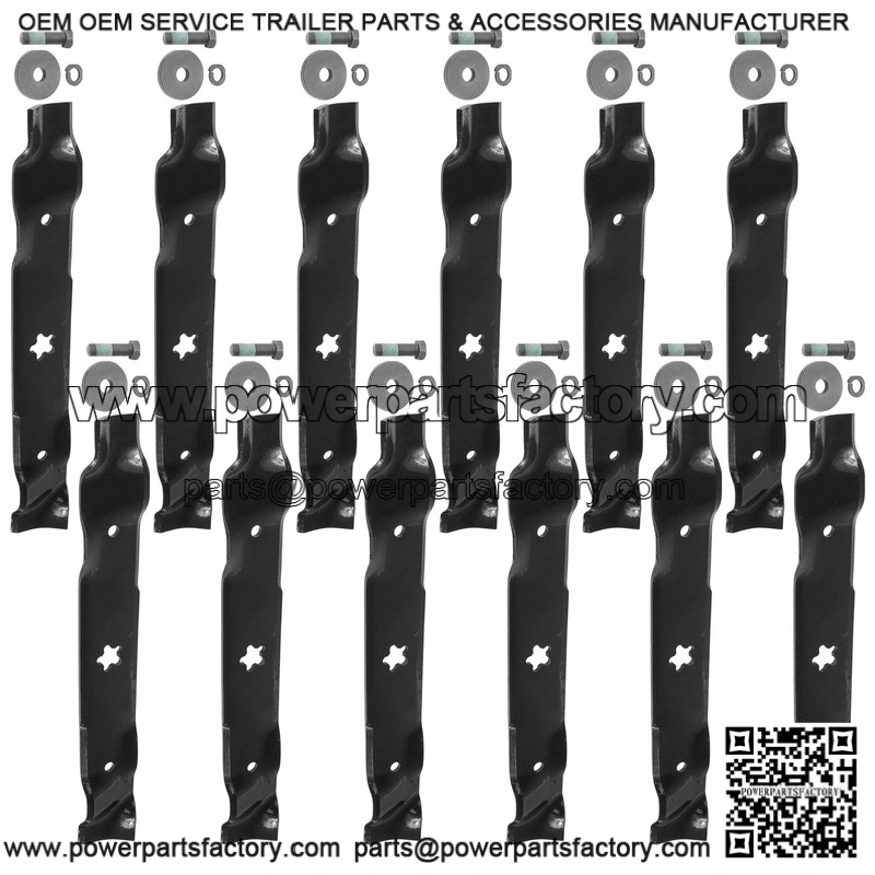 159705 145708 46-Inch Deck Blade with Bolt Kit for Husqvarna AYP Riding Mowers - Image 5
