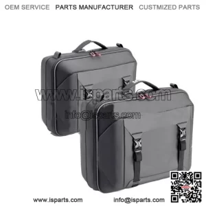 Black 66L Side Cases for QJ ENGINE SRT 600 SX (2024) - Large Motorcycle Panniers
