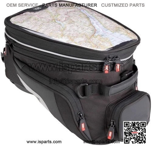Black 15L Tank Bag XS320 for QJ ENGINE SRT 600 SX (2024) - Motorcycle Bag