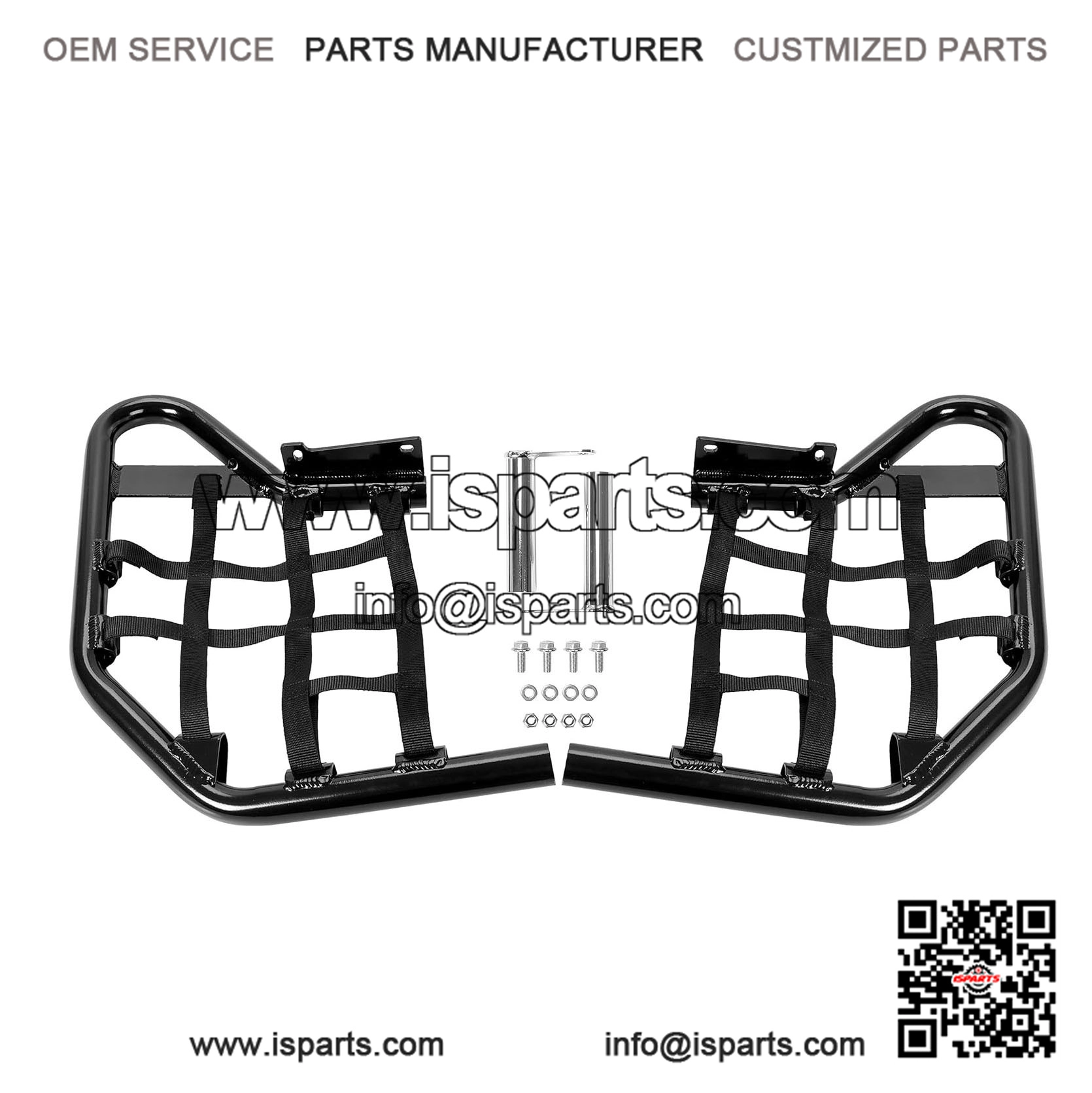 Standard Black Nerf Bars for Kawasaki KFX450R ATV