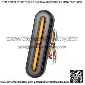 Universal Motorcycle Rear Stop Brake LED Tail Light with Flowing Turn Signal
