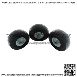 4.10/3.50 X 4 No-Flat Tire ?C 3-Pack for Little Wonder 4164205 Saw Tooth Complete Assembly