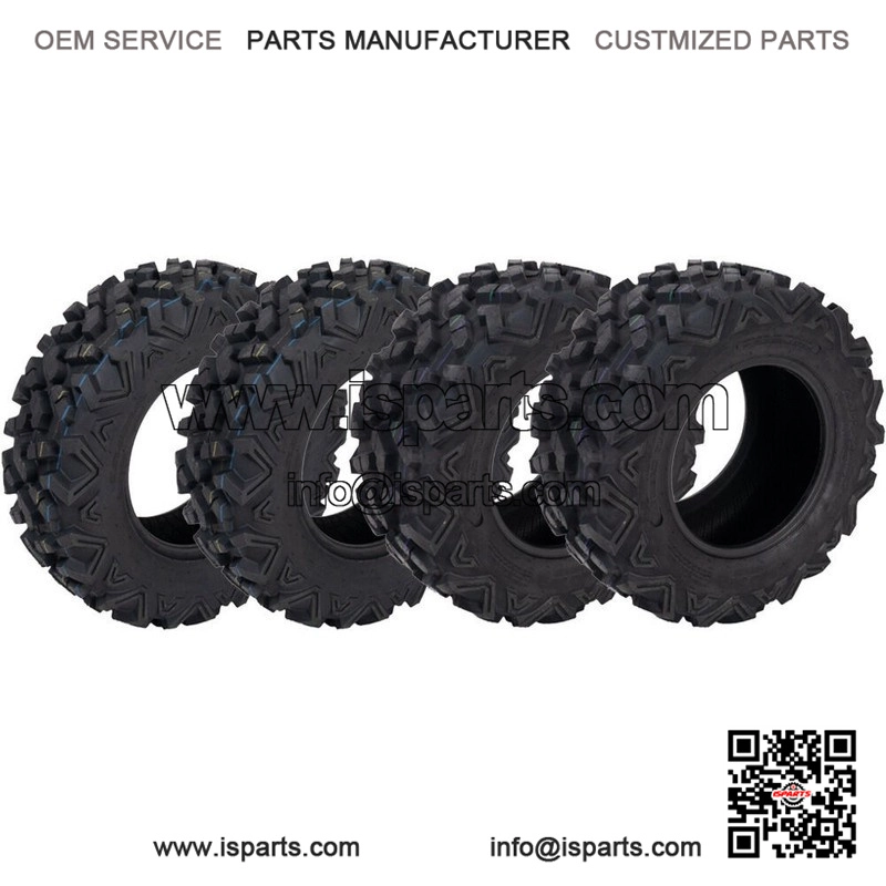 Front 25x8-12 and Rear 25x10-12 6 Ply ATV UTV Tyre Set