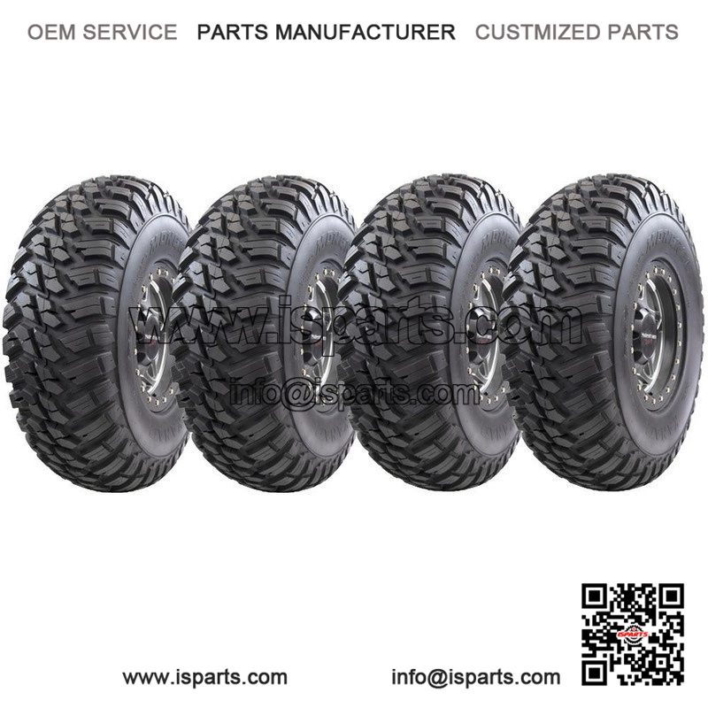 Front 25x8-12R and Rear 25x10-12R 10 Ply ATV Tyre Set
