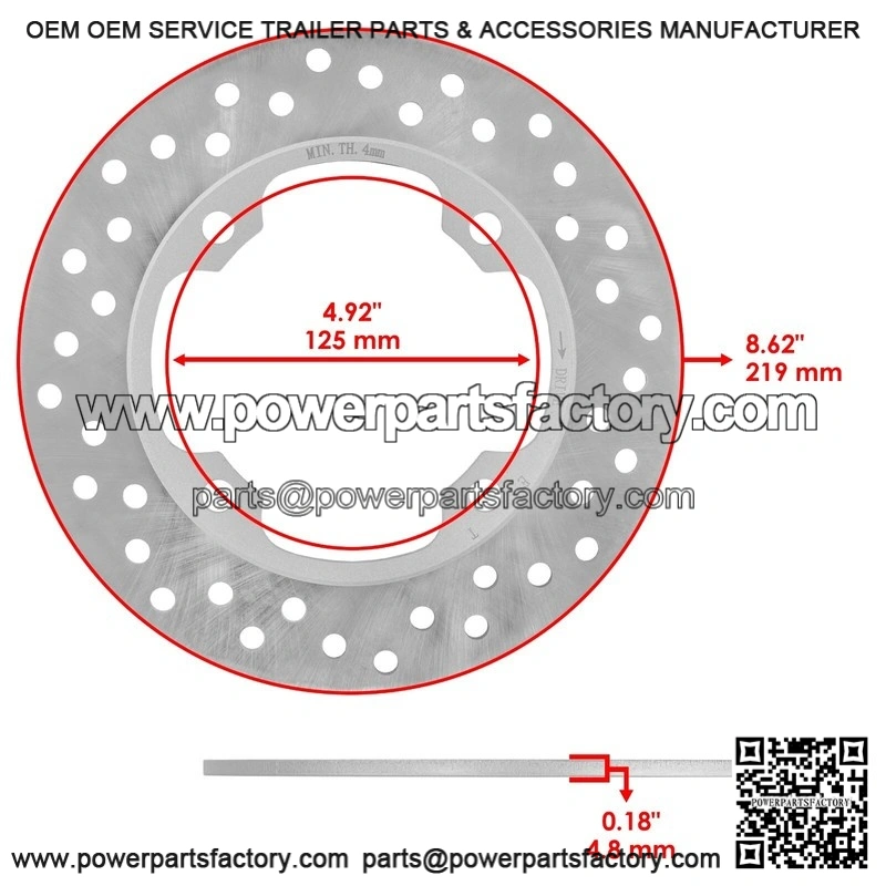 For Kawasaki Ninja 250R EX250J 2008 2009 2010 2011 2012 Rear Brake Disc Rotor - Image 2