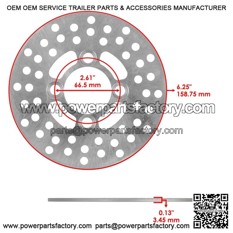 For Yamaha Raptor 700 YFM700R YFM700 R 2006-2012 2 Front Brake Disc Rotor Pad - Image 2