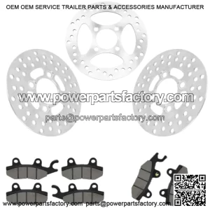 Honda XR650L 1993-2025 Rear Brake Disc Rotor With Brake Pad and Disc Bolts