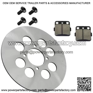 Fits Yamaha Warrior 350 YFM350X 1990-2004 Rear Brake Disc Rotor With Caliper