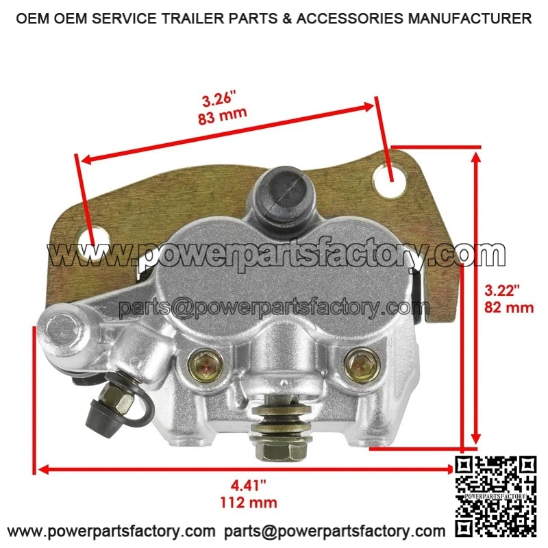 For Yamaha Rhino 700 YXR700 4X4 08-13 Front Rear Brake Caliper Disc Rotor With Pad - Image 2