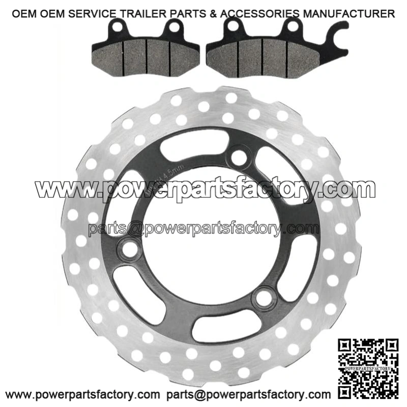 For Yamaha Kodiak 450 YFM450F 4x4 2003 2004 Front Rear Brake Caliper With Disc Pad