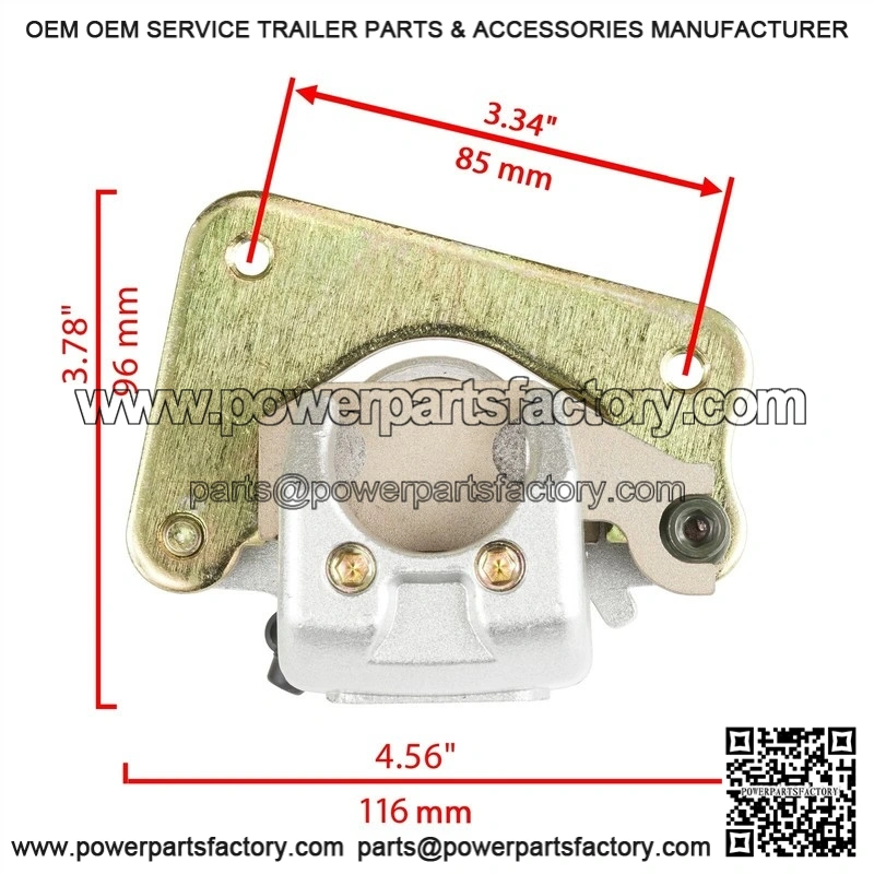 Fits Polaris Sportsman 500 4x4 1998-2002 Rear Brake Caliper With Disc Rotor With Pads - Image 2