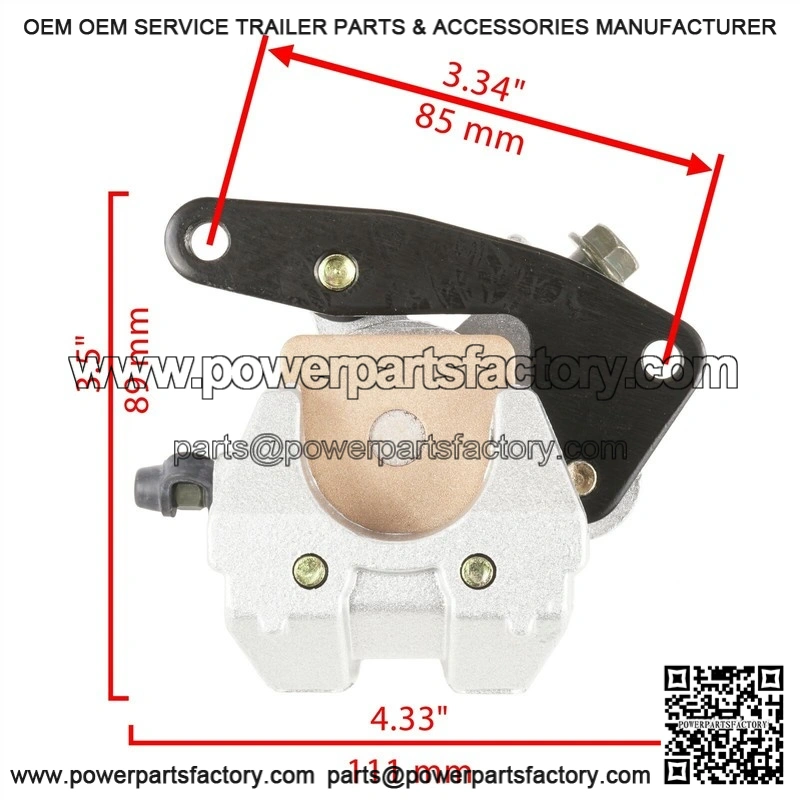 Fits Polaris Sportsman 500 4x4 1998-2002 Rear Brake Caliper With Disc Rotor With Pads - Image 3