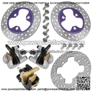 For Yamaha Viking 700 YXM700 2014-26 Front Rh Lh Brake Disc Rotor With Bolt and Pads