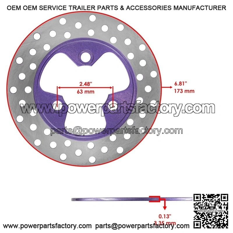 For Yamaha Viking 700 YXM700 2014-26 Front Rh Lh Brake Disc Rotor With Bolt and Pads - Image 2