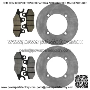 For Yamaha YXE70 YXE85 Wolverine X2 X4 XTR 16-25 Rear Brake Discs and Brake Pads