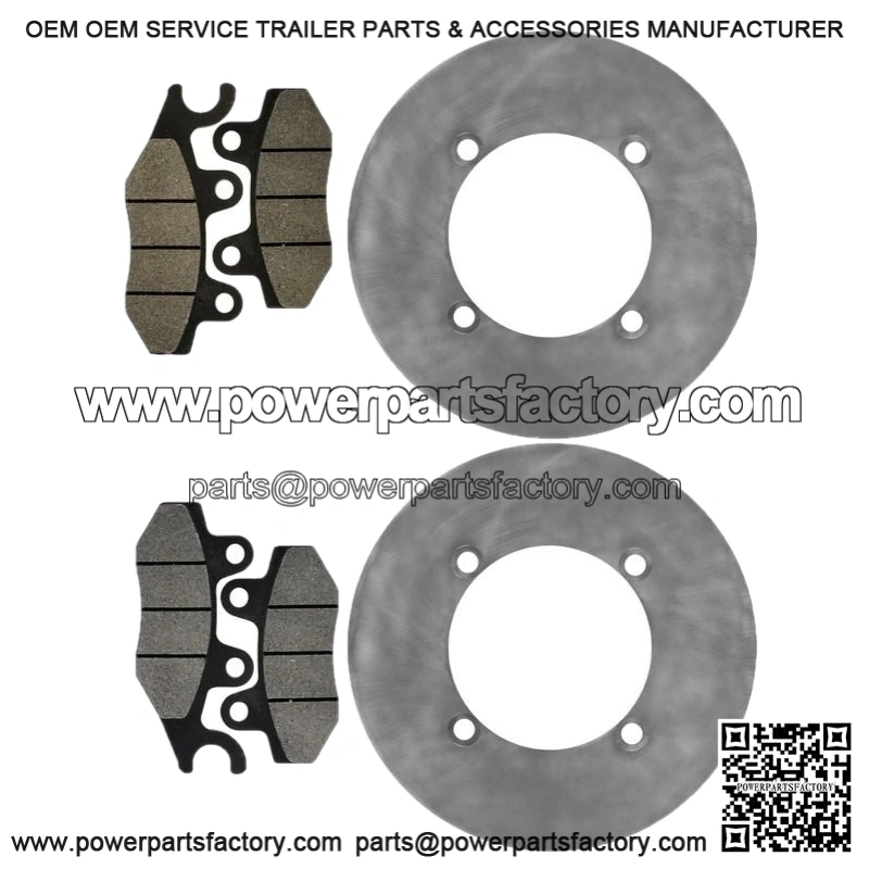 For Yamaha YXE70 YXE85 Wolverine X2 X4 XTR 16-25 Rear Brake Discs and Brake Pads