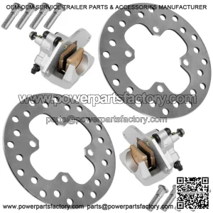For Honda FourTrax Rancher TRX420FA 2014-2026 Front Brake Caliper With Disc and Studs
