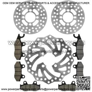 For Polaris RZR XP Turbo 2017-2021 5267607 2206231 Front Brake Disc Rotor With Pad