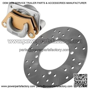 Can-Am Rear Brake Disc Rotors 705601511 715900381 715900382 With Brake Pads