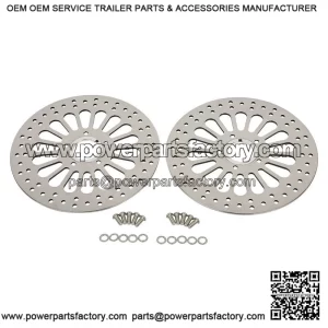 Front Brake Rotors Super Spoke High Polished ?C 11.5" 2pcs for Harley Touring Dynas