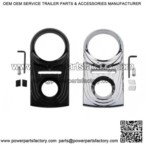 Dash Panel Insert Cover ?C Chrome/Black for Harley Softail Fatboy 2000-2017