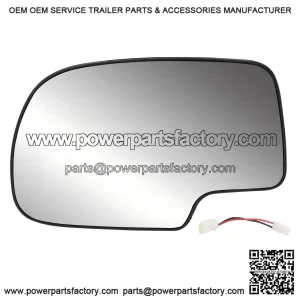 Driver Side Heated Exterior Mirror Glass - Convex with Turn Signal - Replacement for 2003-2007 Cadillac Escalade, Chevrolet Avalanche, Silverado, Suburban, Tahoe, GMC Sierra, Yukon