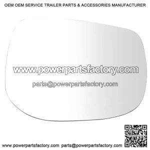 Heated Convex Passenger Side Mirror Glass - For Factory Equipped Mirrors Only - Compatible with 2019 Subaru Crosstrek (from 7/01/18 Production Date), 2020-2023 Crosstrek, 2019-2024 Forester