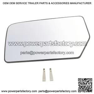 Heated Driver Side Mirror Glass with Blind Spot Backing Plate - Compatible with 2015-2017 Ford Expedition and 2015-2017 Lincoln Navigator