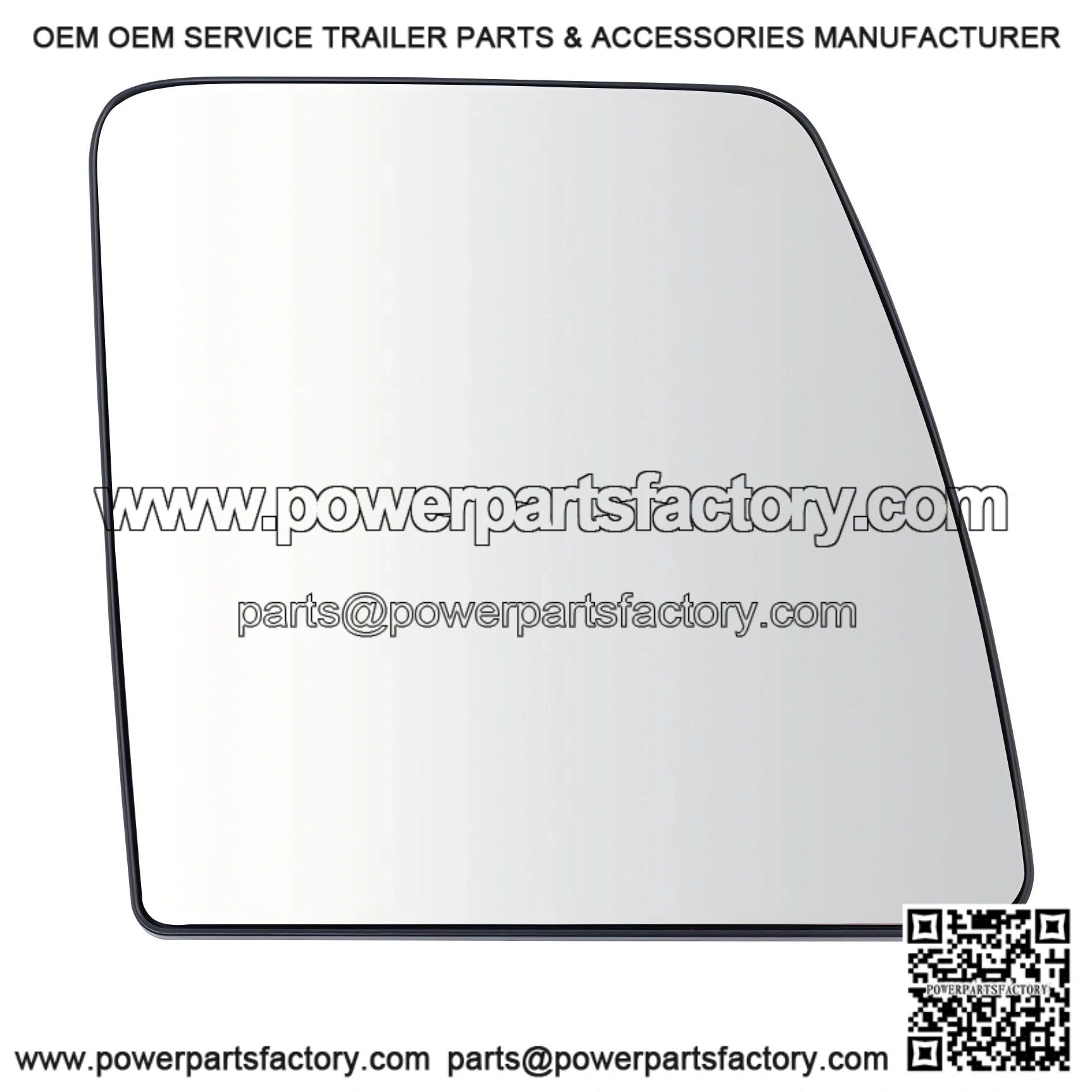 Heated Passenger Side Mirror Glass with Backing Plate - Snap On - Compatible with 2012-2021 Nissan NV1500, 2012-2018 NV2500, NV3500 (NI1325122)
