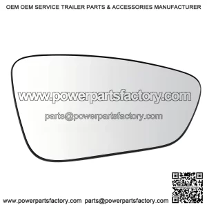 Clear Snap On Passenger Side Mirror Glass - Compatible with 2015-2017 Chrysler 200 (CH1325188)