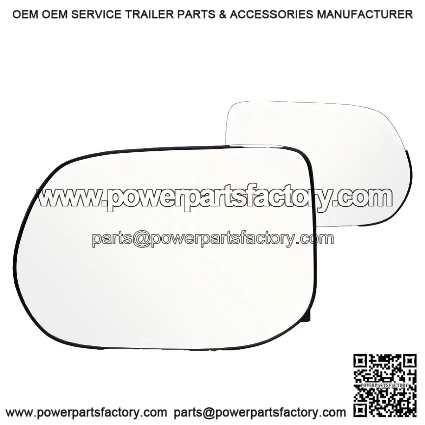 Pair of Non-Heated Driver and Passenger Side Mirror Glass - Flat Glass, with Backing Plate, for Sedan - Replacement for 2006-2011 Honda Civic - Fits 76253SNAA01, 76203SNAA01 / HO1324119, HO1325119
