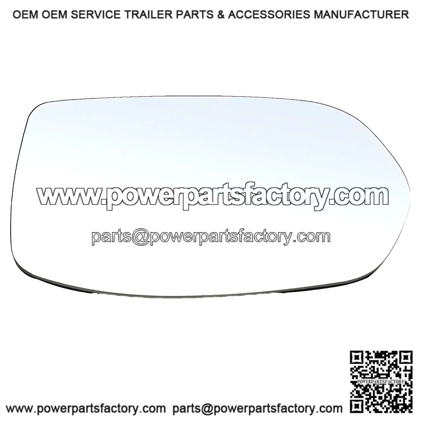 Non-Heated Passenger Side Mirror Glass with Backing Plate - Convex Exterior Side View - Compatible with 2012-2016 Honda CR-V and 2016-2018 HR-V