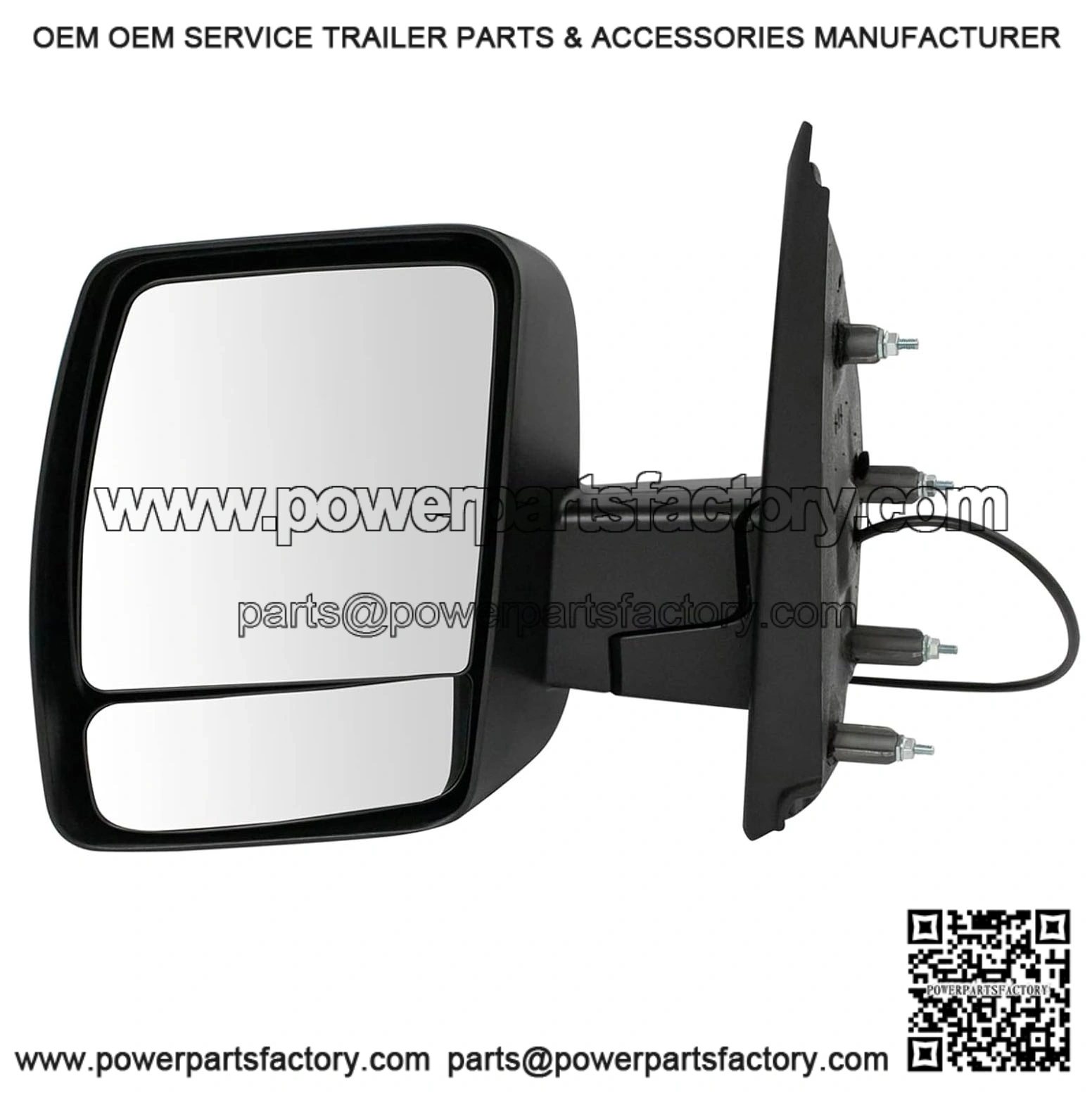Textured Black Power Mirror Assembly, Compatible with 2012-2021 Nissan NV2500 NV3500 Driver Side
