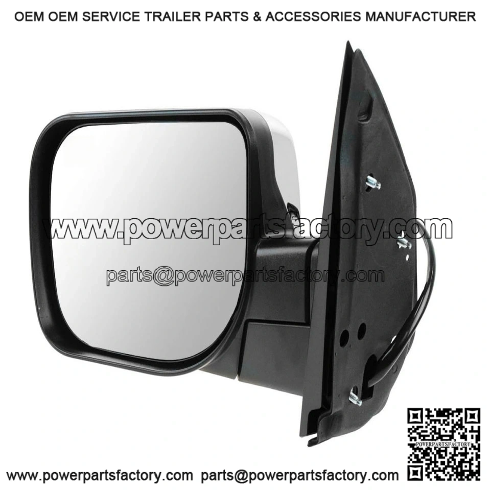 Power Heated Mirror Assembly with Memory, Turn Signal, Puddle Light, Chrome, Foldaway, Compatible with 2008-2010 Infiniti QX56, 2008-2015 Nissan Armada, 2009-2015 Titan Driver Side