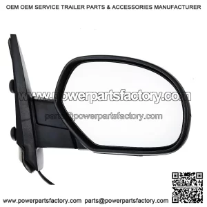 Right Side View Mirror Replacement, Power Heated, Manual Fold, Fit for 2007-2013 Chevy Silverado 1500 2500 HD 3500 HD, GMC Sierra 1500 2500 HD, GMC Yukon/Yukon XL 1500