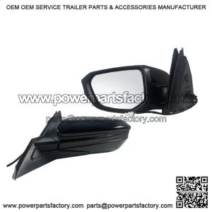 Left Driver Side Door Mirror for 2016-2021 Honda Civic LX SE Sport, Power Mirror, Manual Folding, Non-Heat, Match to Black, Replace 76258-TBA-A02ZA, HO1320283 (3 Pins)