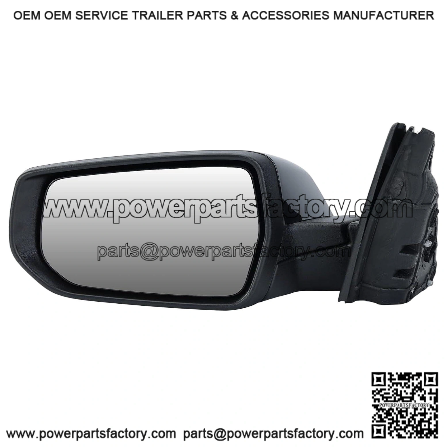Driver Side View Mirror Compatible with Chevy Malibu 2016-2022, Non Heated, Without Signal Light, Manual Folding, LH (Gloss Black)