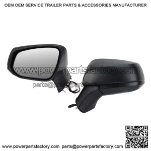 Left Driver Side Mirror Compatible with Toyota RAV4 2019-2024, Power Manual Folding, Non-Heated, Door Rear View Mirrors, 3 Pins