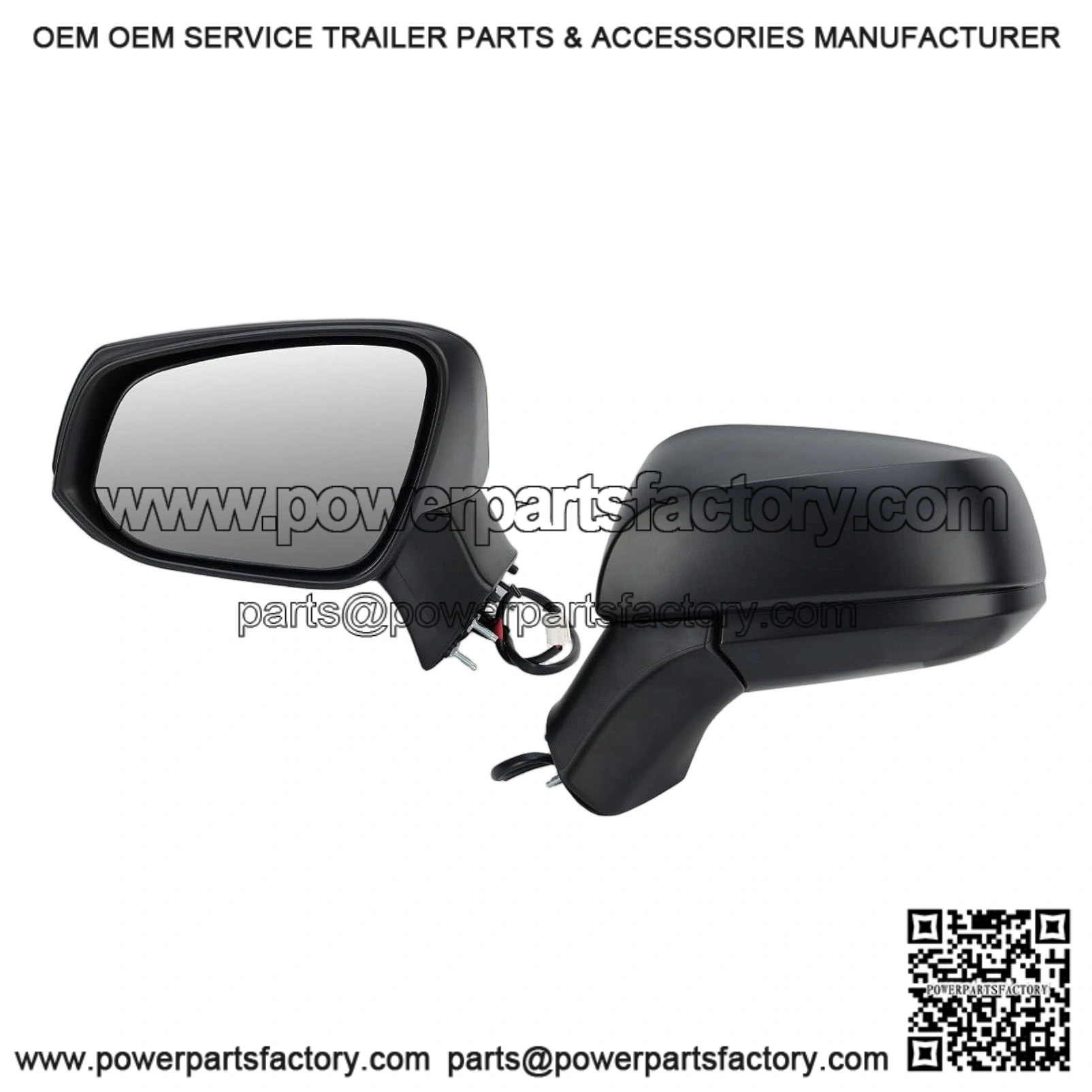 Left Driver Side Mirror Compatible with Toyota RAV4 2019-2024, Power Manual Folding, Non-Heated, Door Rear View Mirrors, 3 Pins