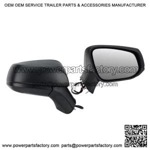 Right Passenger Side Mirror Compatible with Toyota RAV4 2019-2024, Door Mirrors, Power Manual Folding, Non-Heated, 3 Pins