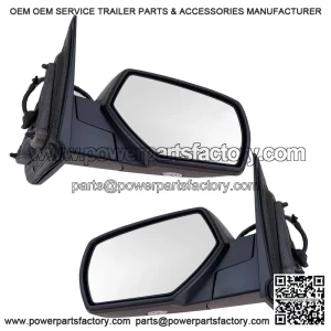 Left and Right Mirror Assembly Set, Power Heated, Memory, Turn Signal, Puddle Light, Power Folding, Compatible with 2014-2018 Chevrolet Silverado 1500, 2015-2019 Silverado 2500 3500 HD, 2014-2018 GMC Sierra 1500