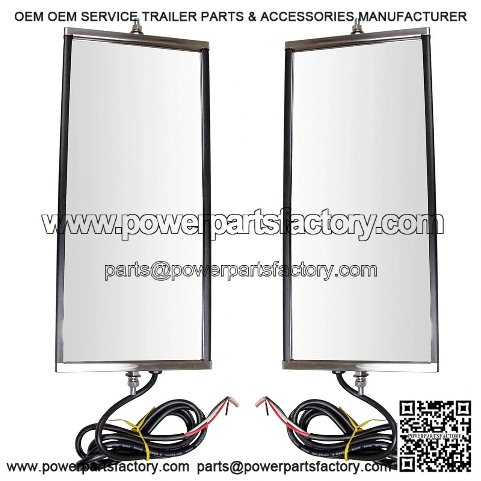 West Coast Mirror Set, Heated with Turn Signal, 16 x 7, Manual, Compatible with 2000?C2017 Ford F-650, 1997?C2009 Chevrolet T6500, 1997?C2009 GMC T6500, 2011?C2017 Ram 4500, 2003?C2019 Freightliner M2 106, 2013?C2019 Kenworth T680
