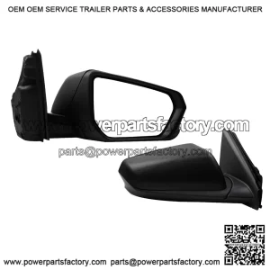 Passenger Side Mirror Compatible with 2018-2023 Chevy Equinox GMC Terrain, Right Rear View Mirror, Black Texture Cover, Manual Folding, Heated, Power Glass, Replace GM1321560 (5 Pins)