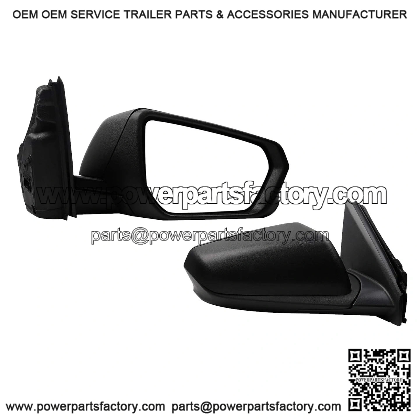 Passenger Side Mirror Compatible with 2018-2023 Chevy Equinox GMC Terrain, Right Rear View Mirror, Black Texture Cover, Manual Folding, Heated, Power Glass, Replace GM1321560 (5 Pins)