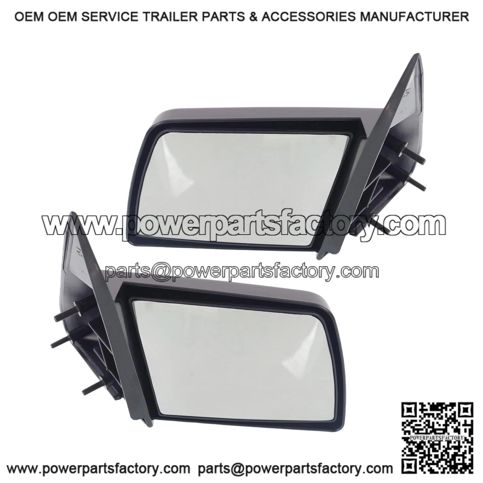 Driver & Passenger Side Mirrors, Non-Electric, Door Mirrors, Side Mirrors, For Chevrolet C1500 K1500 GMC C1500 K1500 1988-1999, Without Blind Spot Monitor, Paintable, Standard Cab