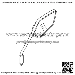 RIGHT MIRROR ASSEMBLY for Z125 PRO 2017-2025 - 56001-0313