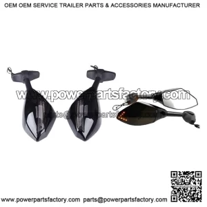 Black LED Turn Signals Side Mirrors ?C for Triumph Daytona 675 955i MT