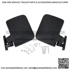Side Rear View Mirrors ?C Compatible with Club Car, EZGO, and Yamaha Carts